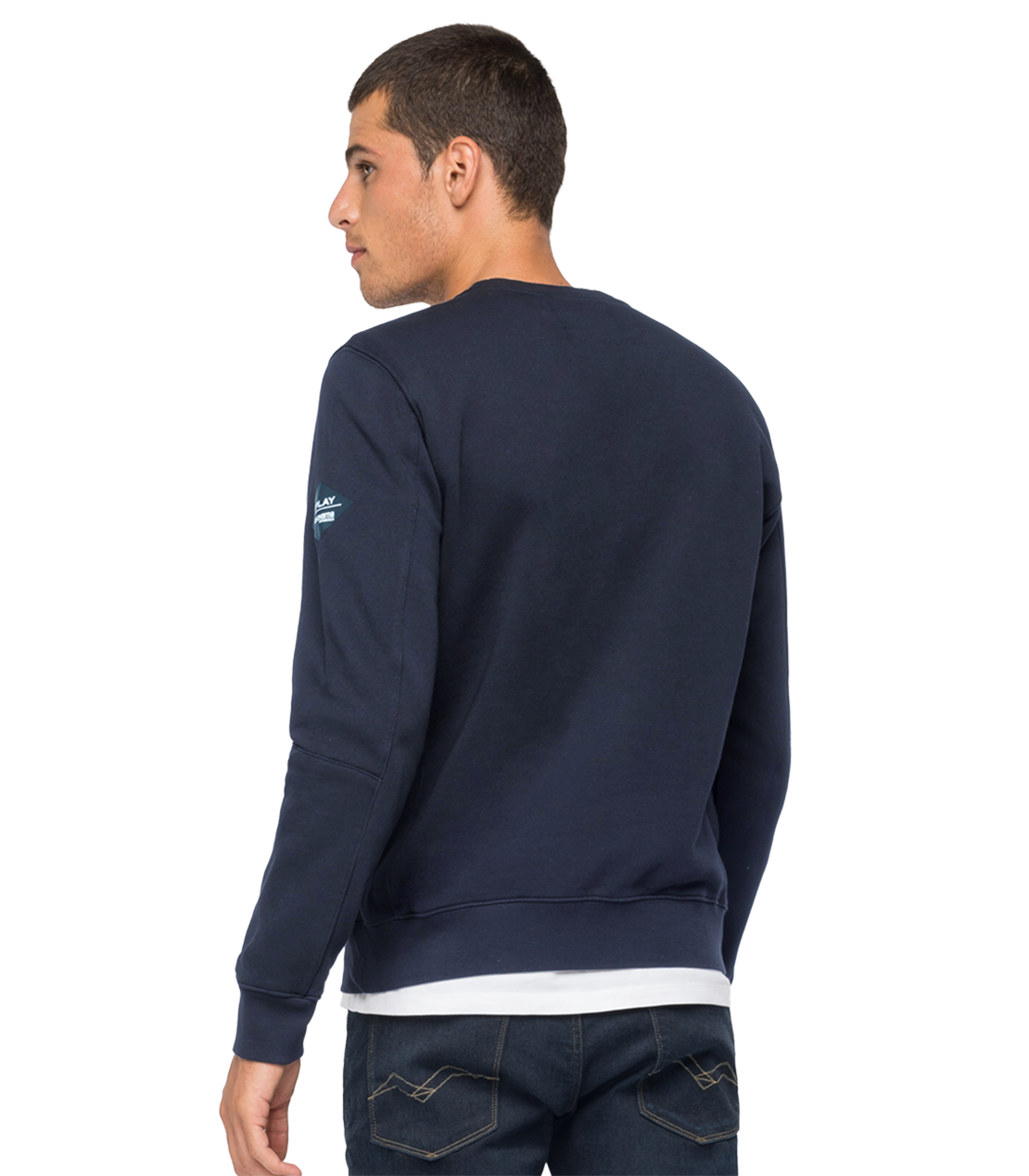 コットンクルーネック スウェットシャツ REPLAY FOR HUSQVARNA 詳細画像 ロイヤルブルー 2